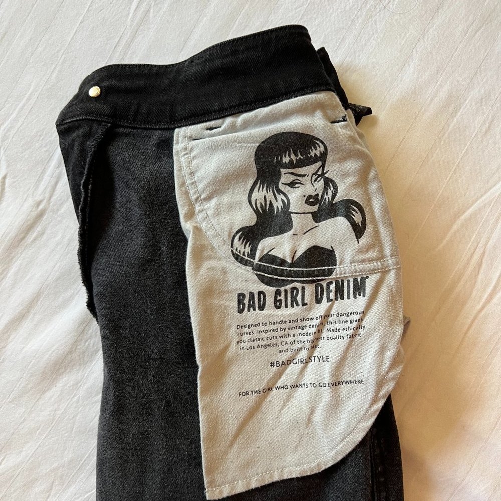 Bad Girl Denim Vintage Skinny Jean | Black Wash